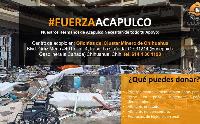 Clumin instala centro de acopio en apoyo a damnificados por huracán ...